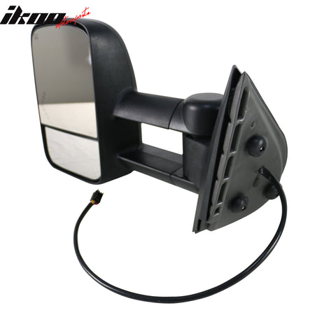 Fits 07-14 Silverado Sierra Towing Mirrors Power Heated Signal Arrow Light Set