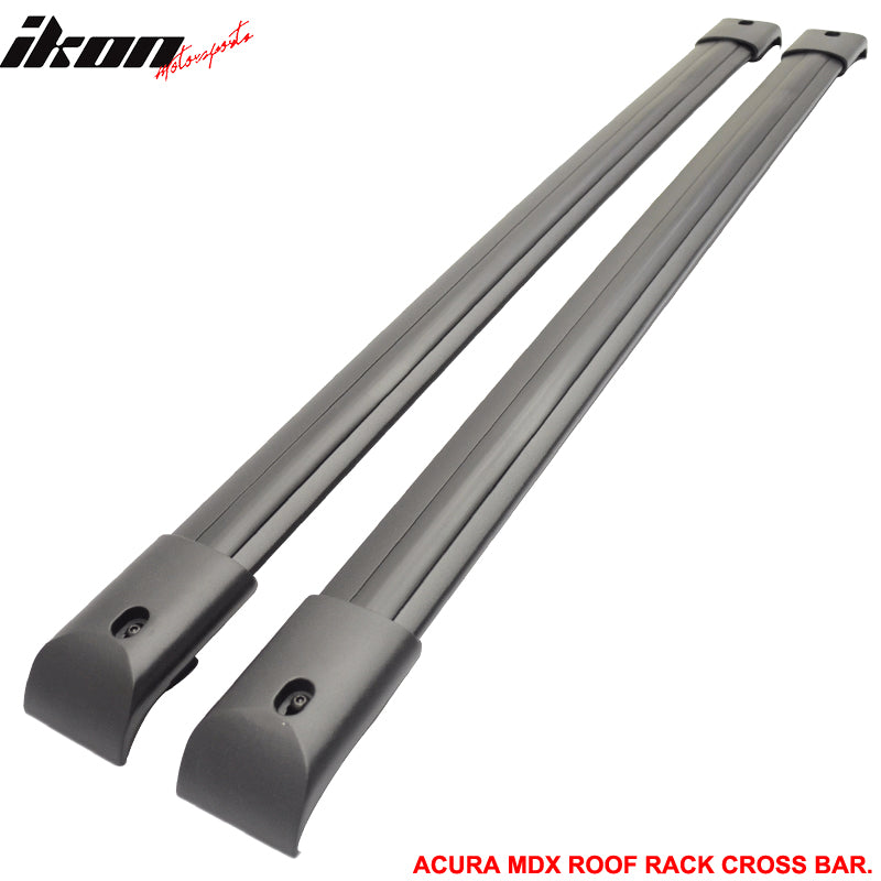 Cross Bar Compatible With 2007-2012 Acura MDX SUV Sport, Factory Style Top Roof Rack Luggage Carrier Set, 2008 2009 2010 2011