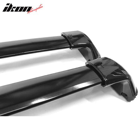 Fits 12-16 Honda CRV OE Style Cross Bar Roof Rack Rail Aluminum Black Pair