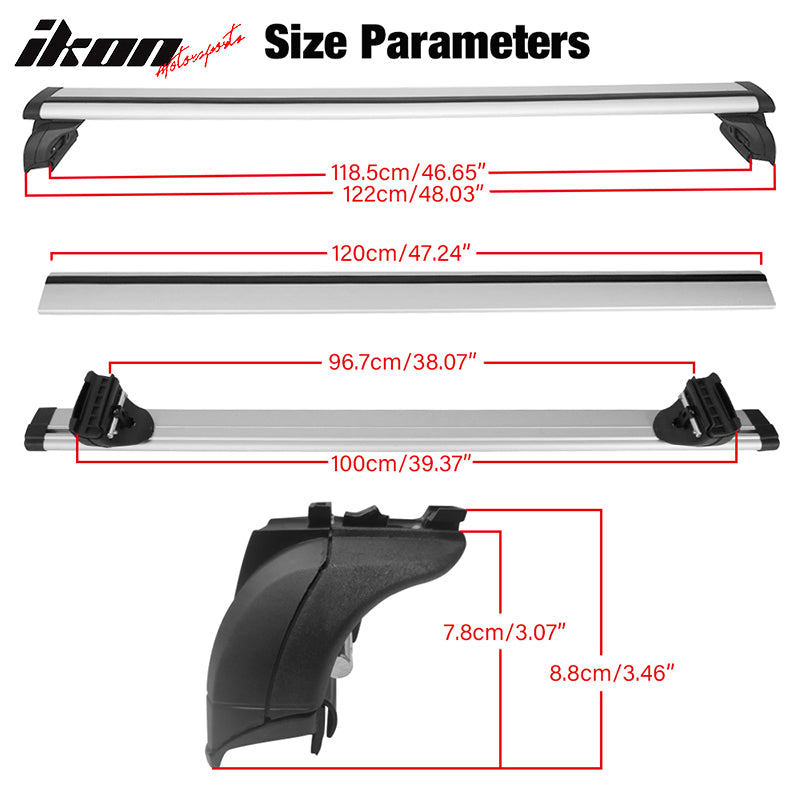 Clearance Sale Fits 16 BMW X1/13+ Volvo V60 Audi Q3 Santa Fe Roof Rack Cross Bar