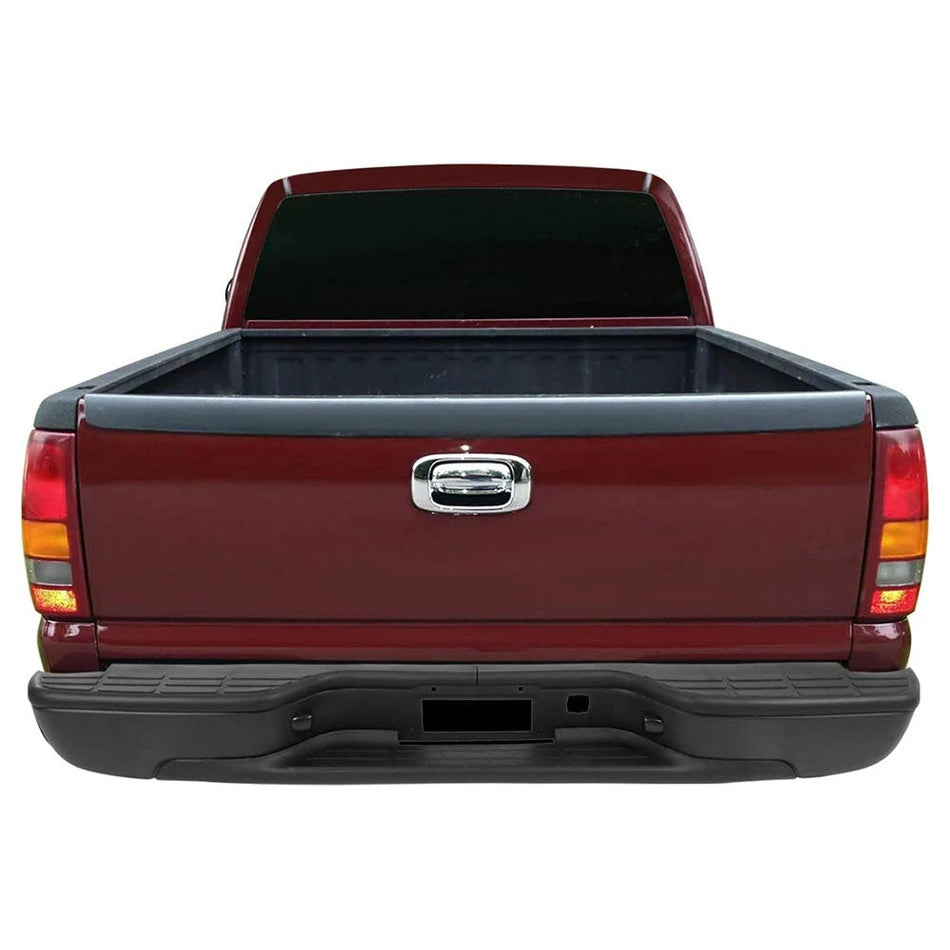 Fits 99-07 Silverado Sierra 2500HD 3500 Fleetside Rear Step Bumper Chrome/Black