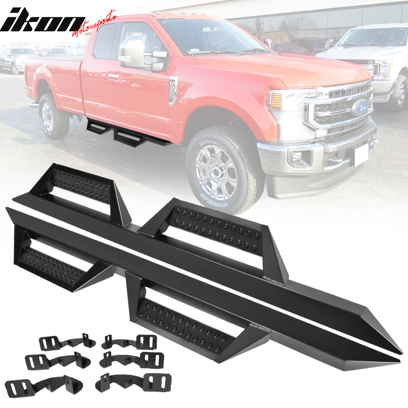 2017-2022 Ford F-250 Superduty Super Cab BZ Style Black Running Boards