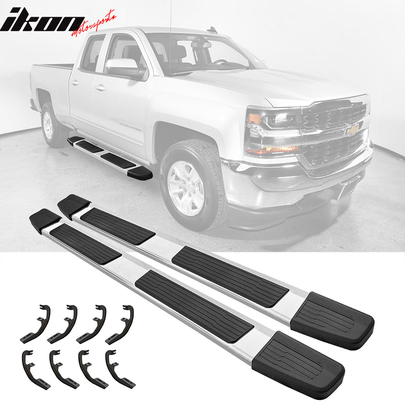 Fits 19-21 Chevy Silverado Sierra 1500 Extended Cab OE S6 Side Step Bar Black