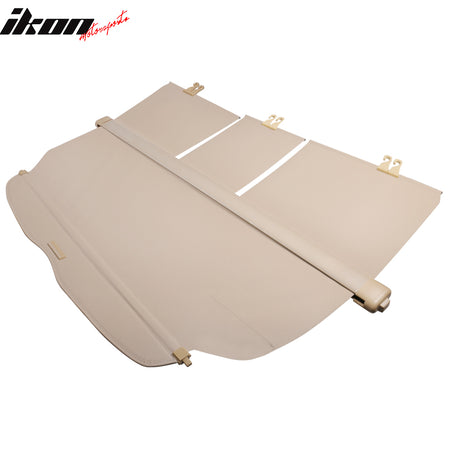 IKON MOTORSPORTS Cargo Cover Compatible With 2007-2011 Honda CRV, Factory Style Retractable Rear Security Trunk Cover