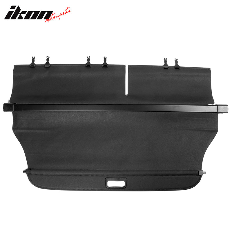 Fits 14-18 Jeep Cherokee Black Retractable Tonneau Cargo Cover Security Shade