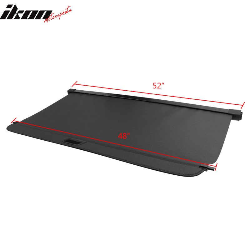 Fits 06-11 ML Class Black Tonneau Cargo Cover Retractable Vinly+Aluminum Rod