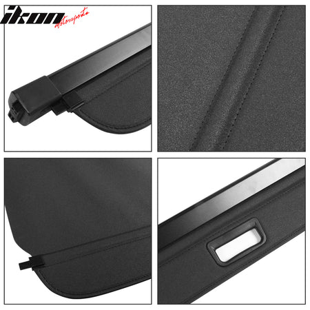 Fits 06-11 ML Class Black Tonneau Cargo Cover Retractable Vinly+Aluminum Rod