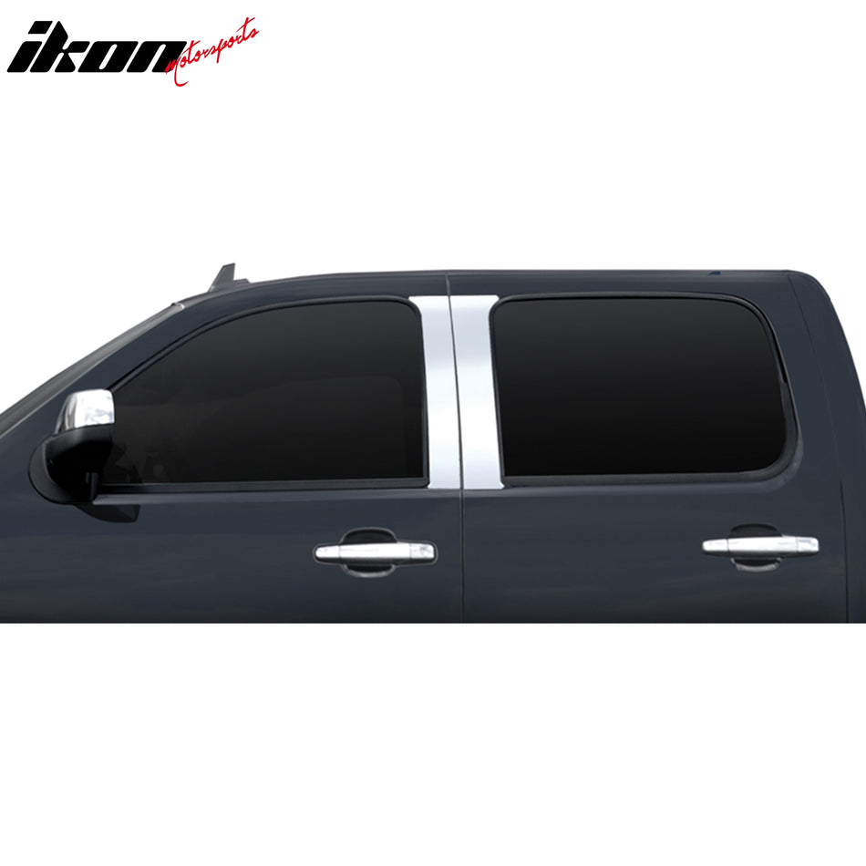 2007-2013 Chevrolet Avalanche Pillar Posts Trim Stainless Steel 4PC