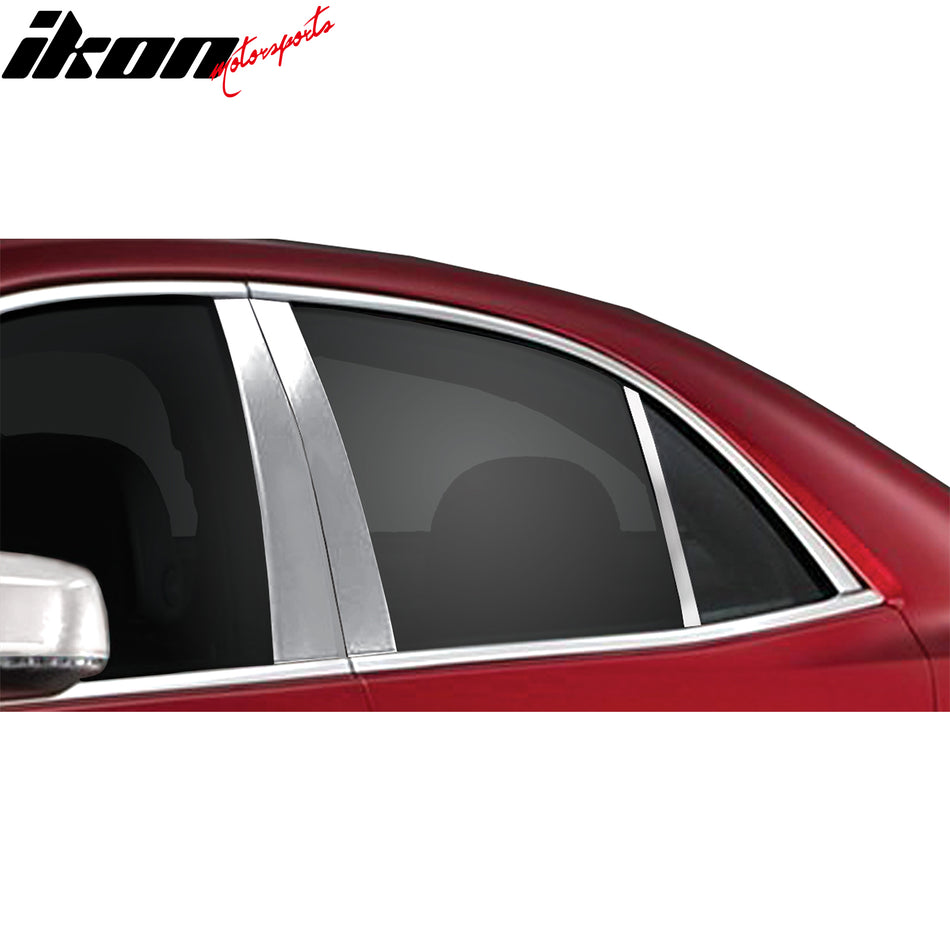 2013-2015 Chevrolet Malibu Mirror Finish Pillar Posts Stainless Steel