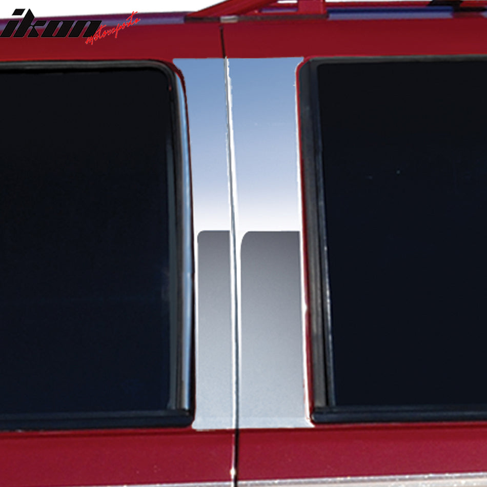 1992-1999 Chevrolet Suburban Mirror Finish Pillar Post Stainless Steel