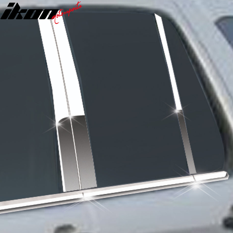 1998-2005 Benz ML-Class W163 Mirror Finish Pillar Posts Stainless Stee