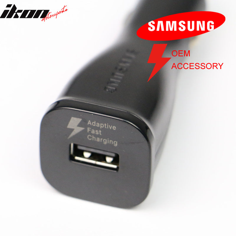 Samsung Galaxy Note 4 5 S6 Edge Adaptive Rapid Fast Charging Car Charger Black