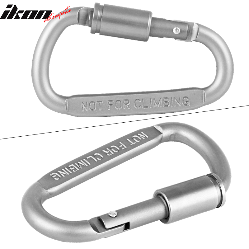 Camping Outdoor Aluminum Alloy D-ring Screw Lock Buckle Carabiners 3PC