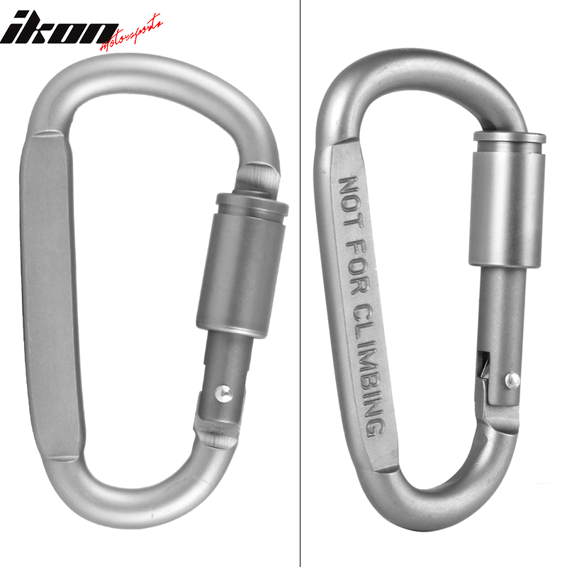 Camping Outdoor Aluminum Alloy D-ring Screw Lock Buckle Carabiners 5PC