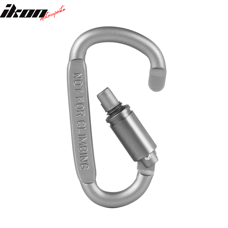 Camping Outdoor Aluminum Alloy D-ring Screw Lock Buckle Carabiners 3PC