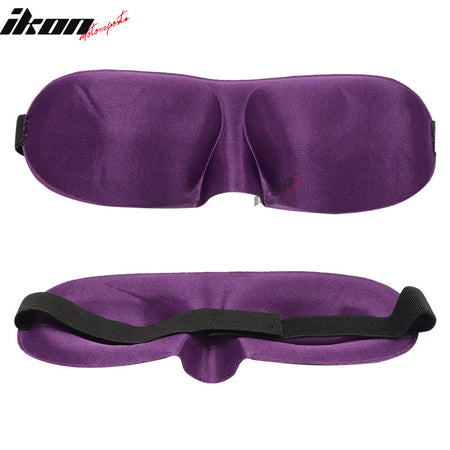 1 X Purple Travel Sleeping Aid 3D Eye Mask Cover Nap Rest Blindfold Shade