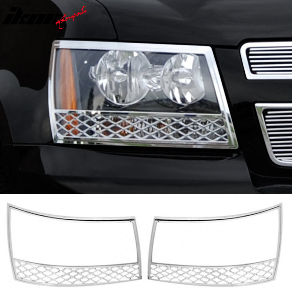 2007-2014 Chevrolet Tahoe & Suburban Headlight Bezels Cover Chrome ABS