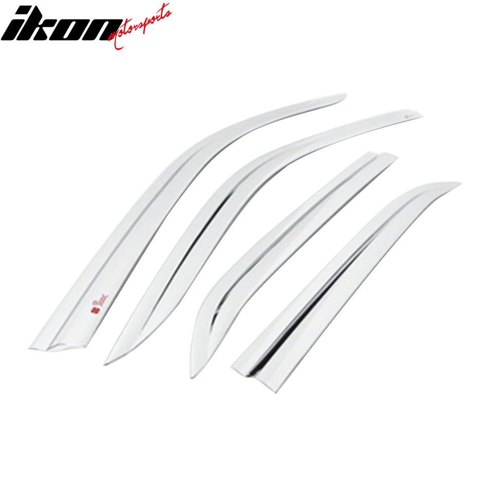 2011-2023 Chrysler 300 Tape-On Chrome 4PCS Window Visors Guards ABS