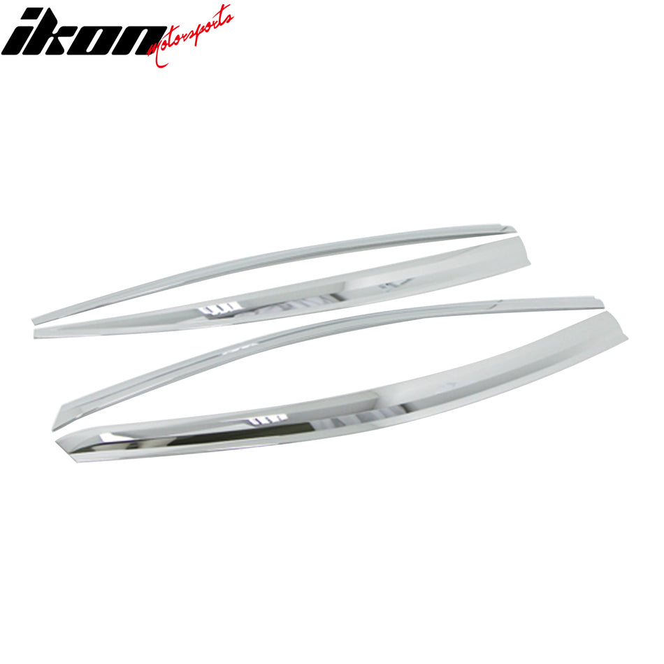 2014-2018 Kia Forte 4DR Window Visor ABS Chrome Sun Rain Guard 4PC