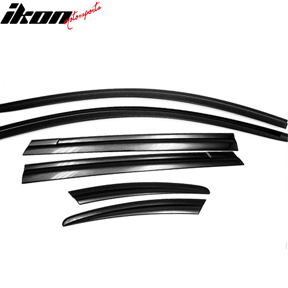 2013-2016 Mazda CX-5 Window Visor ABS Dark Smoke Sun Rain Guard 6PC