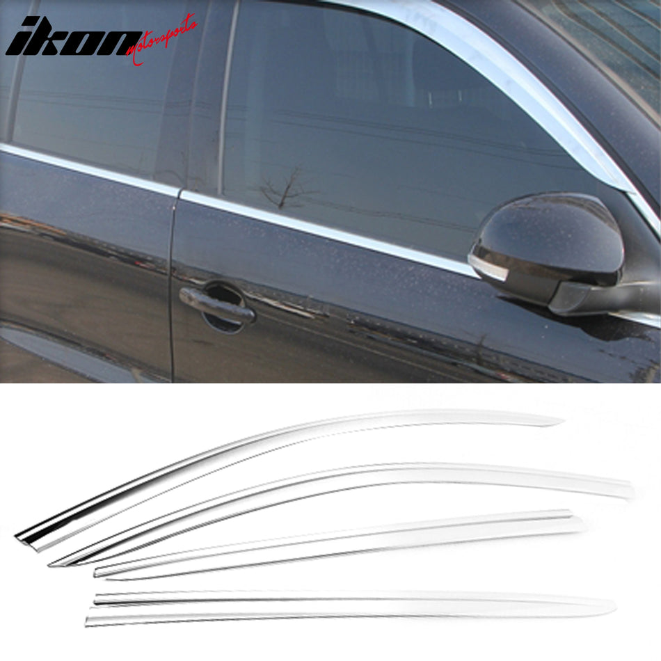 2009-2017 Volkswagen Tiguan Chrome Window Visors Rain Sun Guard ABS