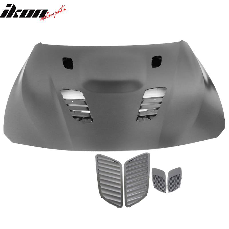 Fits 12-20 BMW F30 F31 F32 F33 F36 GT Type Front Hood Bonnet Vent Air Duct-Steel