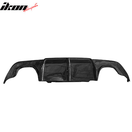 Fits 04-10 BMW E60 5 Series JPM Style Rear Bumper Diffuser Matte Carbon Fiber