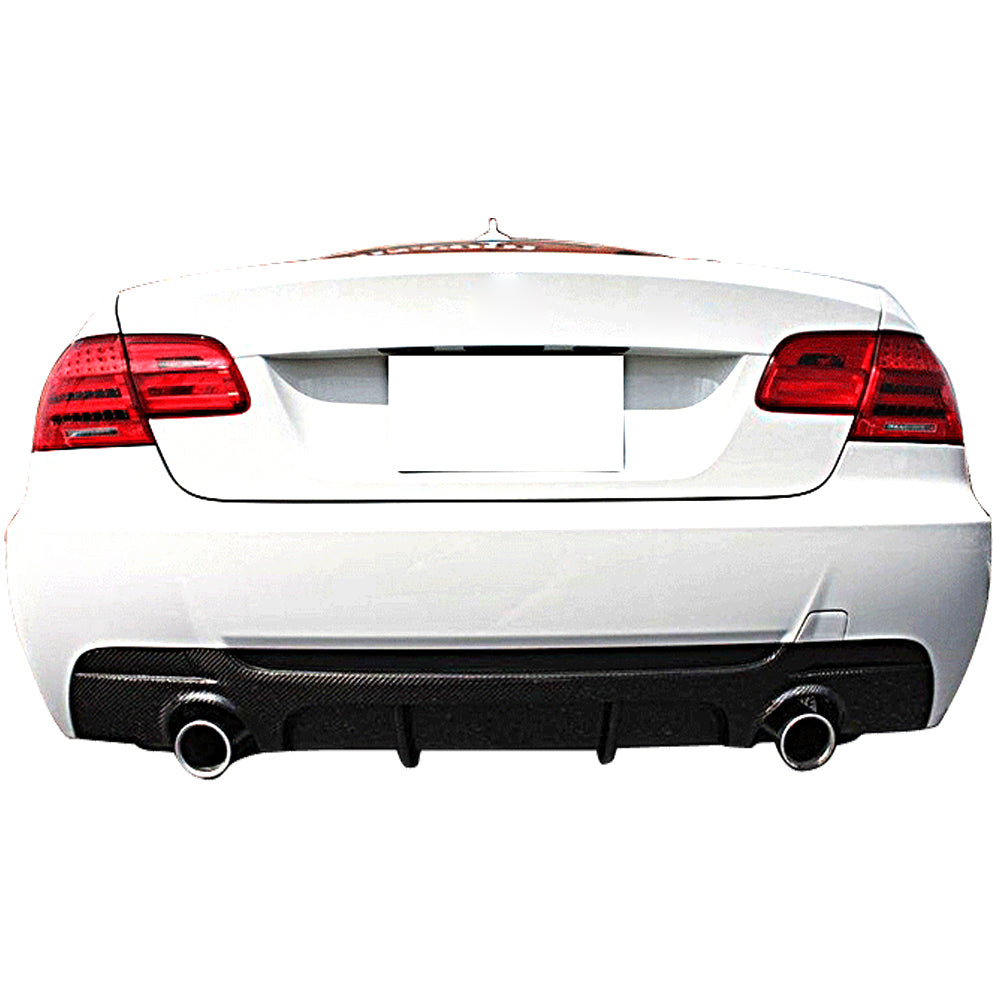 Fits 07-13 BMW E92 E93 M Sport P Style Rear Bumper Diffuser Matte Carbon Fiber