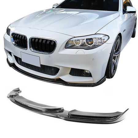 Fits 11-16 BMW F10 M-Tech M Sport Front Bumper Lip Spoiler Matte Carbon Fiber