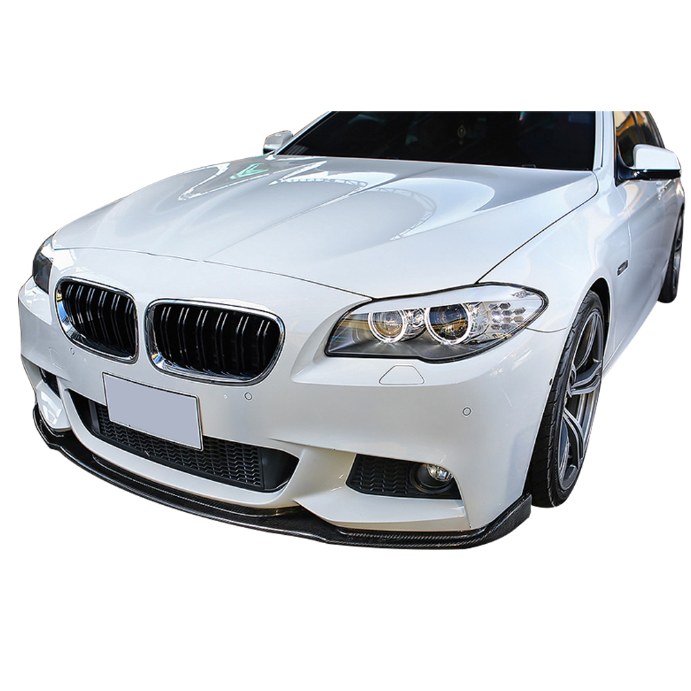 Fits 11-16 BMW F10 M-Tech M Sport Front Bumper Lip Spoiler Matte Carbon Fiber