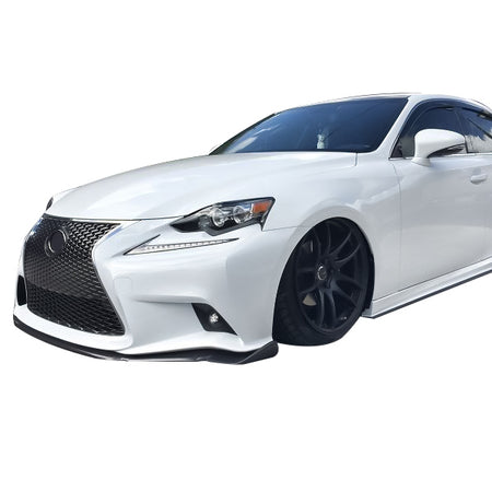 Fits 14-16 Lexus IS250 IS350 F Sport AG Front Bumper Lip - Matte Carbon Fiber