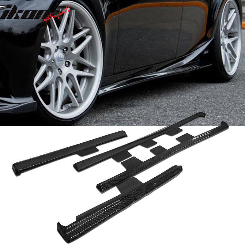 2014-2016 Lexus IS Models JDM Style Side Skirts Carbon Fiber