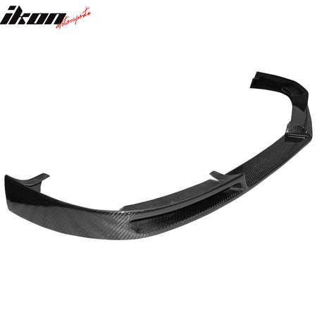 Fits 12-14 Mercedes W204 C63 AMG V Style Front Bumper Lip Matte Carbon Fiber