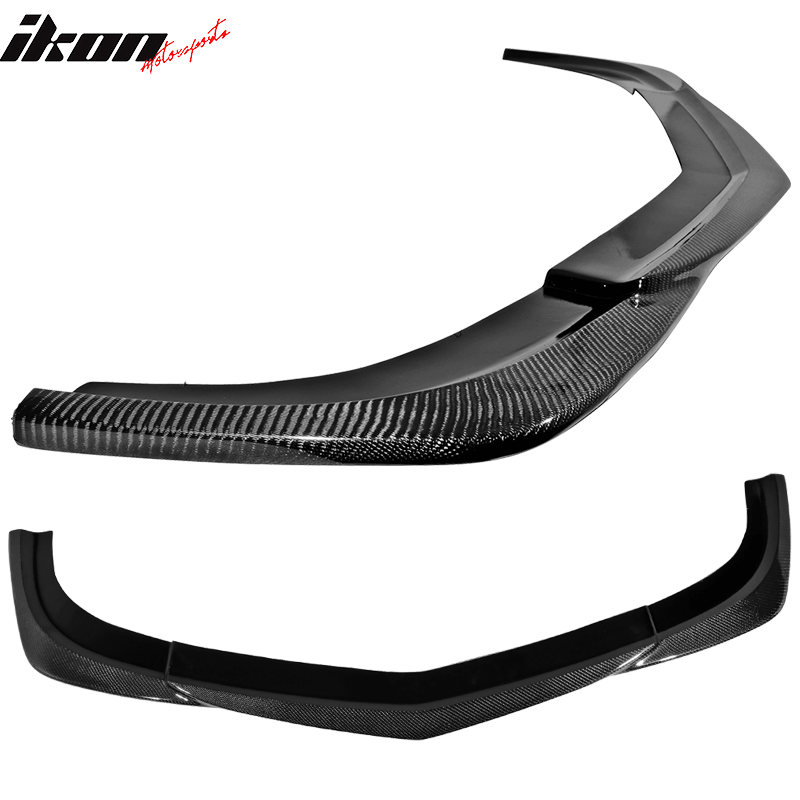 Fits 12-15 Benz W204 C63 AMG GH Style Front Bumper Lip Matte Carbon Fiber