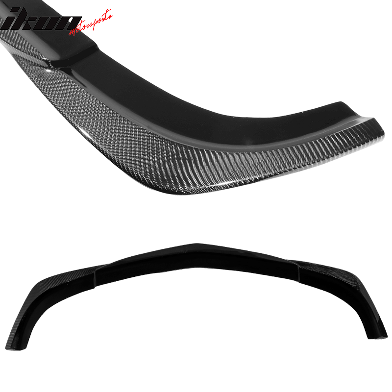 Fits 12-15 Benz W204 C63 AMG GH Style Front Bumper Lip Matte Carbon Fiber