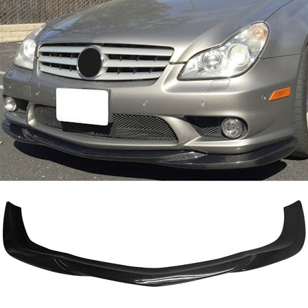 Fits 06-10 Benz W219 CLS55 AMG Only GH Style Front Bumper Lip Matte Carbon Fiber