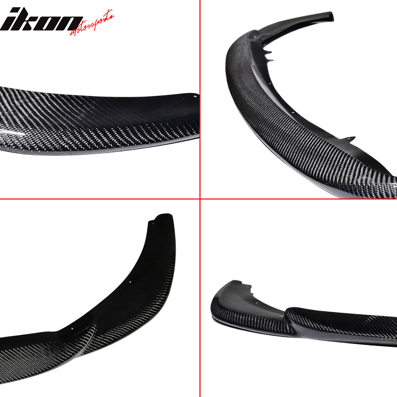 Fits 16-17 Mazda MX5 Miata GV Style Front Bumper Lip - Matte Carbon Fiber