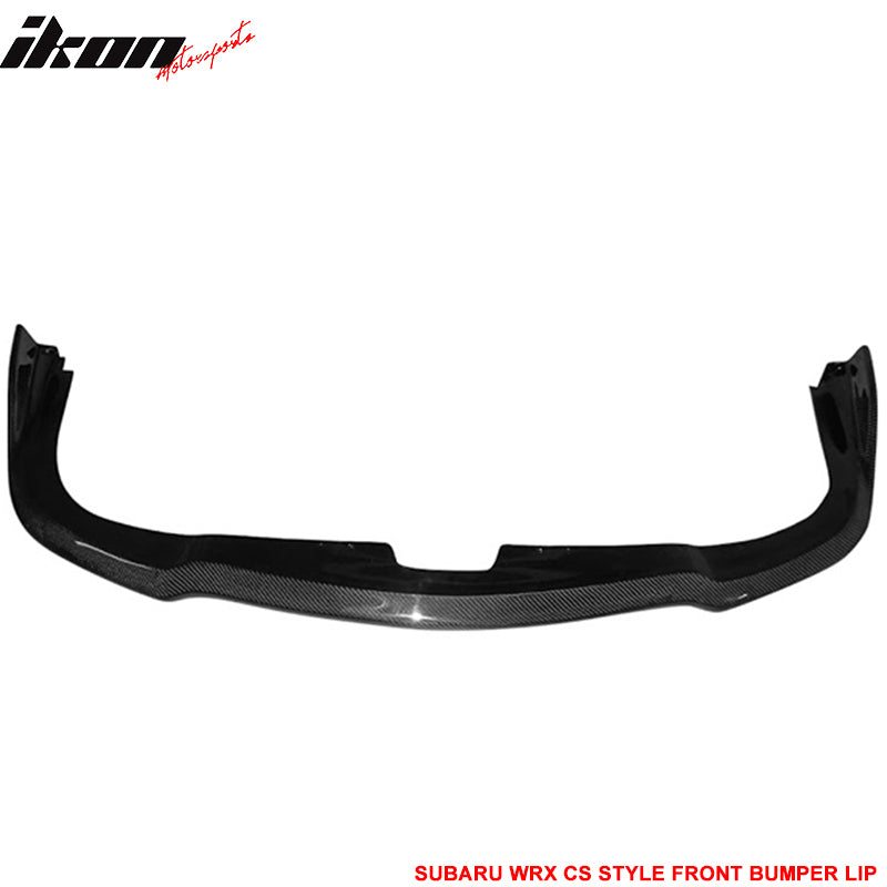 Fits 06-07 Subaru Impreza WRX STI CS Style Front Bumper Lip Matte Carbon Fiber