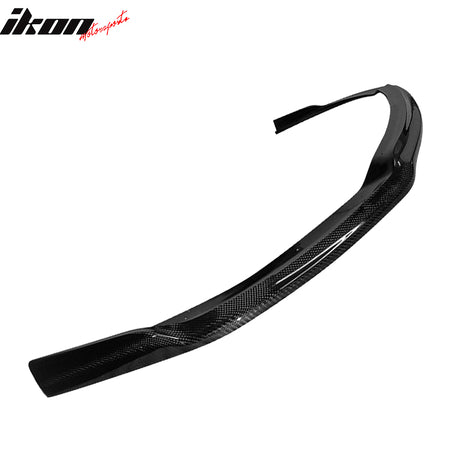 IKON MOTORSPORTS, Matte Carbon Fiber Front Bumper Lip Compatible With 2008-2010 Subaru Impreza WRX STI GRB, VR Style Front Lip Spoiler, 2009