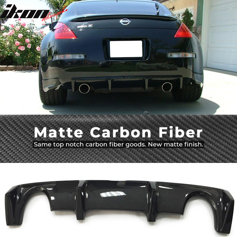 2003-2009 Nissan 350Z Rear Bumper Lip Diffuser Carbon Fiber