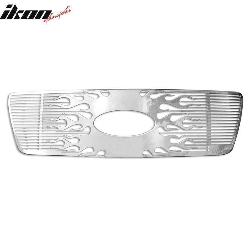 2004-2005 Ford F-150 HoneyComb Style Polished Silver Front Grile