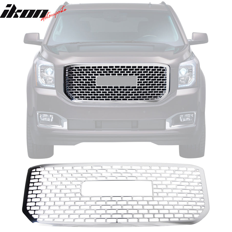 2015-2020 GMC Yukon Chrome Front Bumper Hood Upper Insert Grille ABS