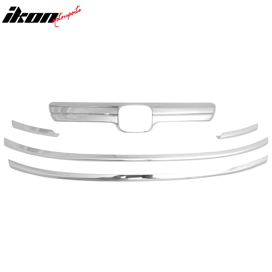 2007-2009 Honda CR-V LX Chrome Front Bumper Upper Insert Grille ABS