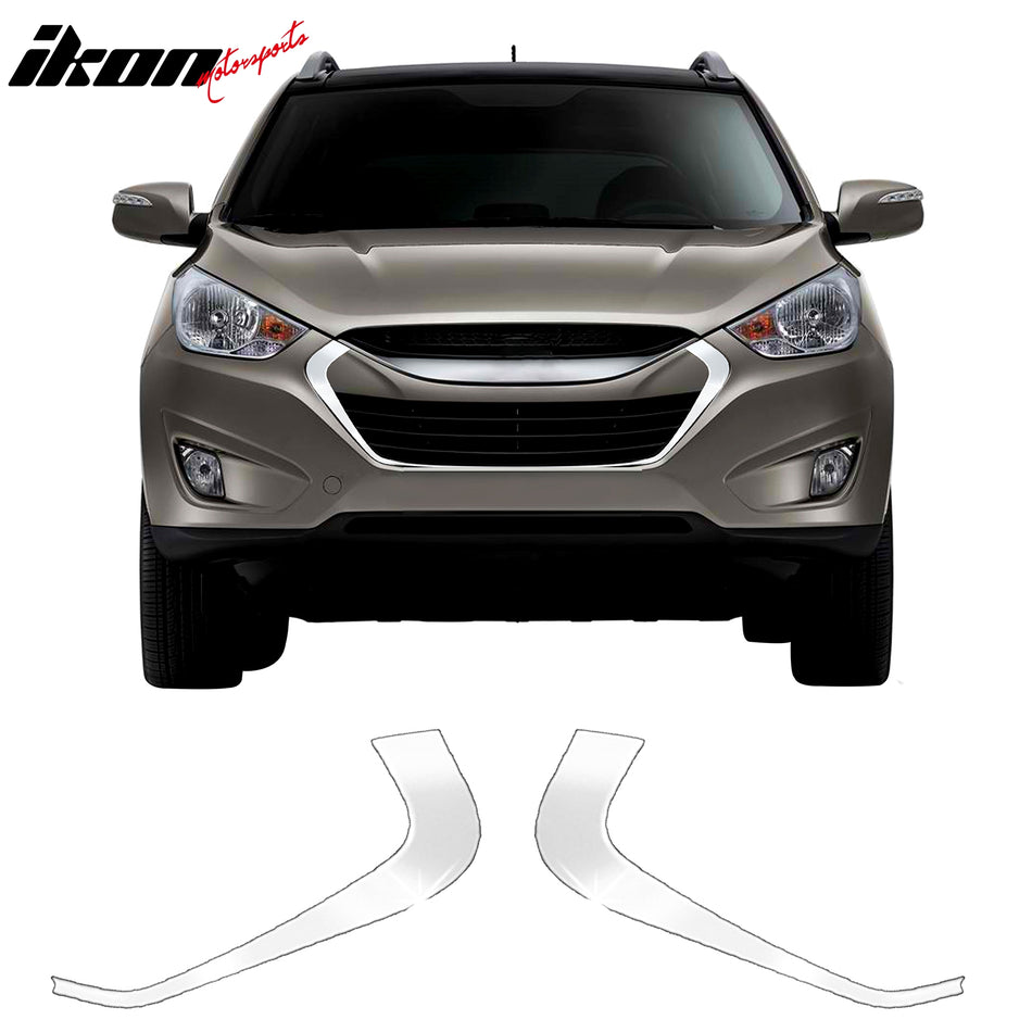 2010-2012 Hyundai Tucson Chrome Front Bumper Upper Insert Grille ABS