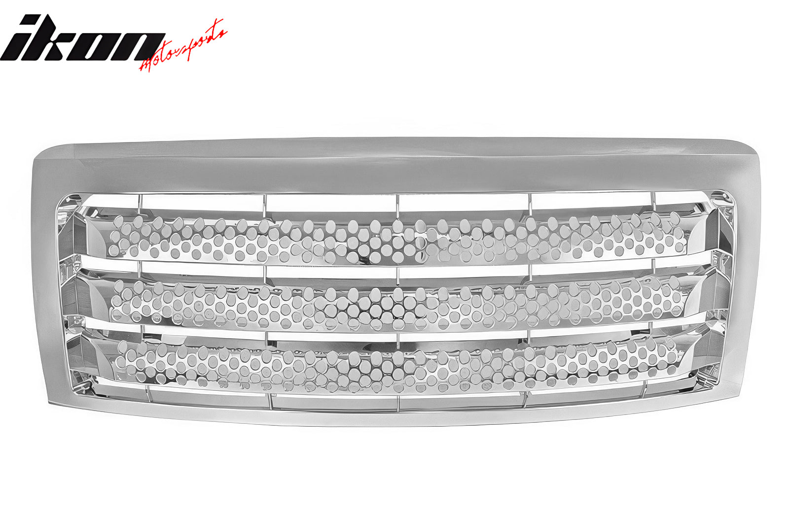 For 09-14 Ford F-150 Chrome ABS Front Bumper Hood Upper Insert Mesh Grille Grill