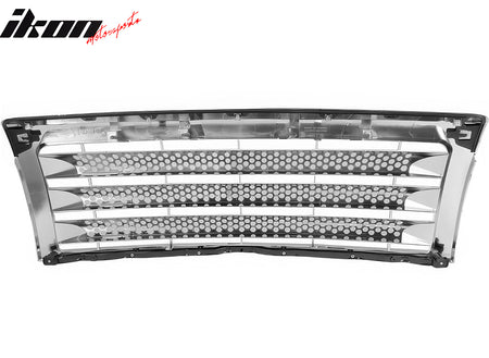 For 09-14 Ford F-150 Chrome ABS Front Bumper Hood Upper Insert Mesh Grille Grill