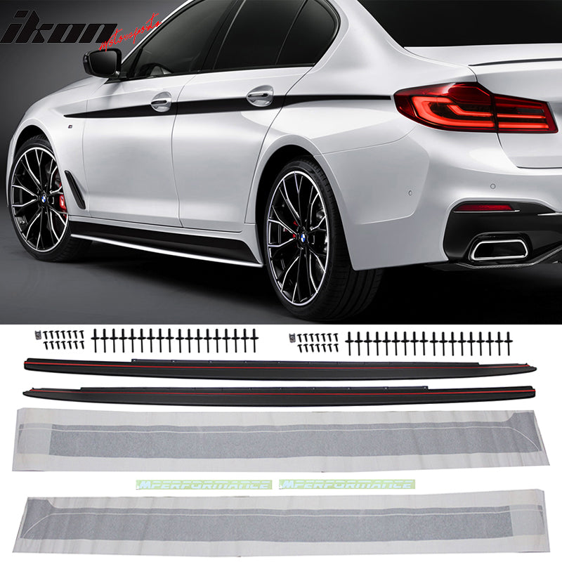 Fits 21-23 G30 G31 M550i MP Style Rear Diffuser + Front Bumper Lip + Side Skirts