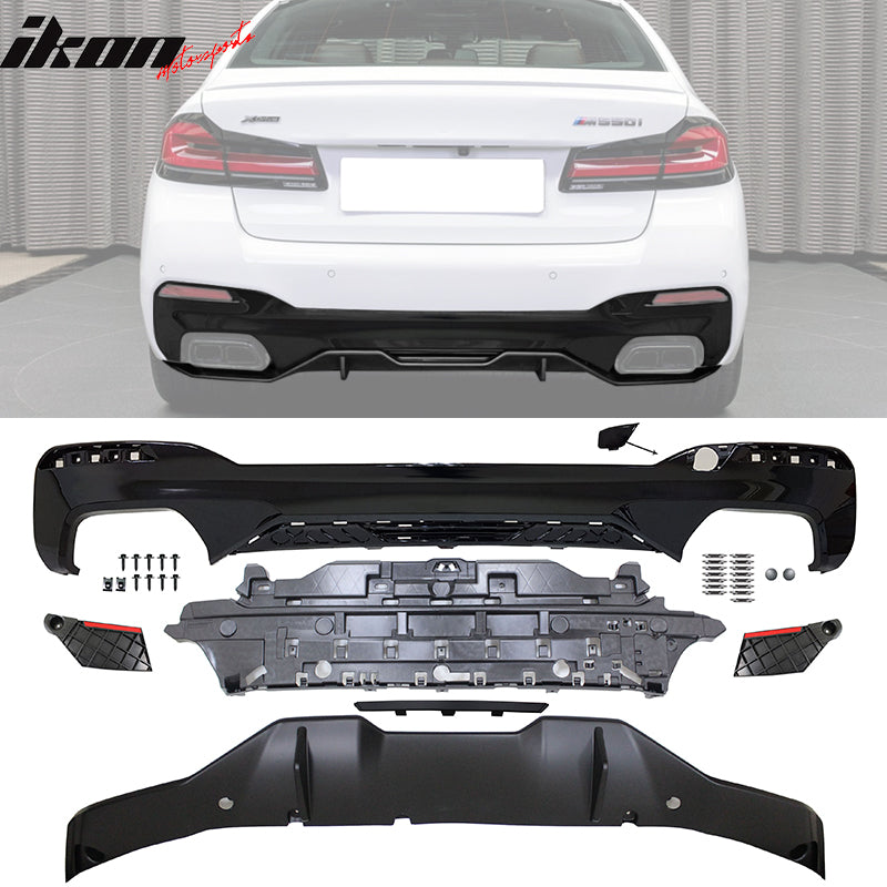 Fits 21-23 G30 G31 MP Style Type 2 Rear Diffuser + Front Bumper Lip + Side Skirt