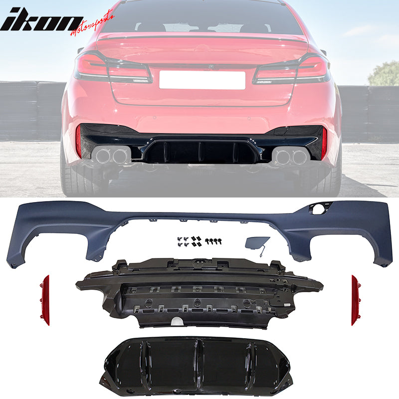 2021-2023 BMW G30 G31 LCI M5 Style M Sport Rear Bumper Lip Diffuser