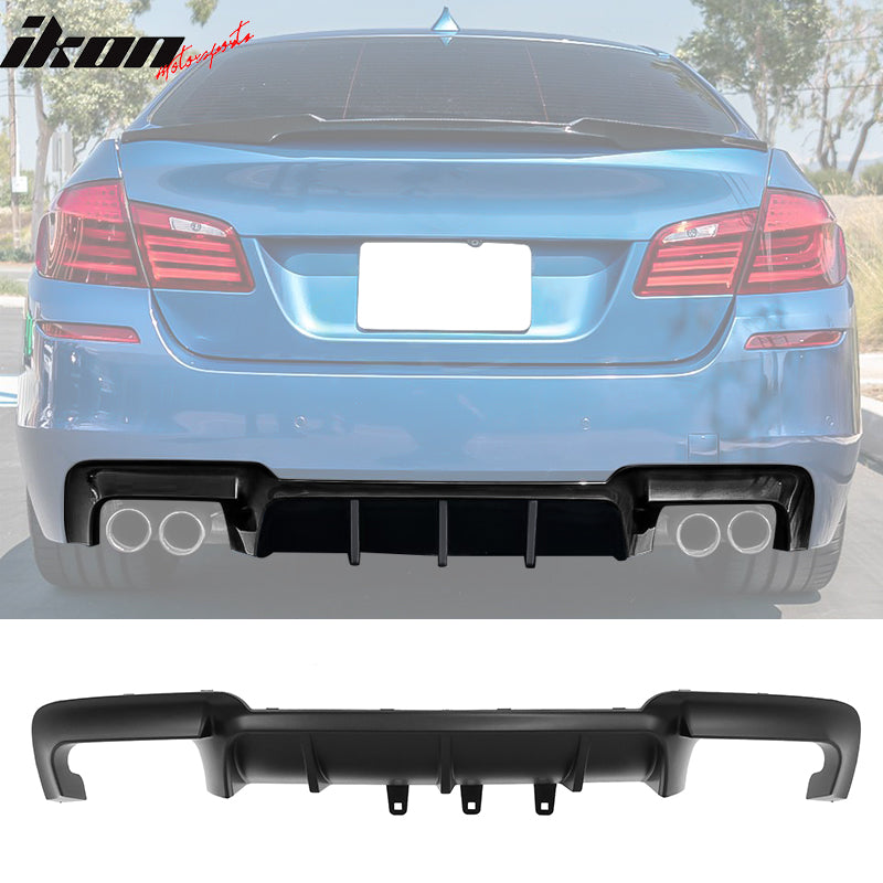 2011-2016 BMW F10 5 Series M Sport M5 Style Rear Bumper Diffuser PP